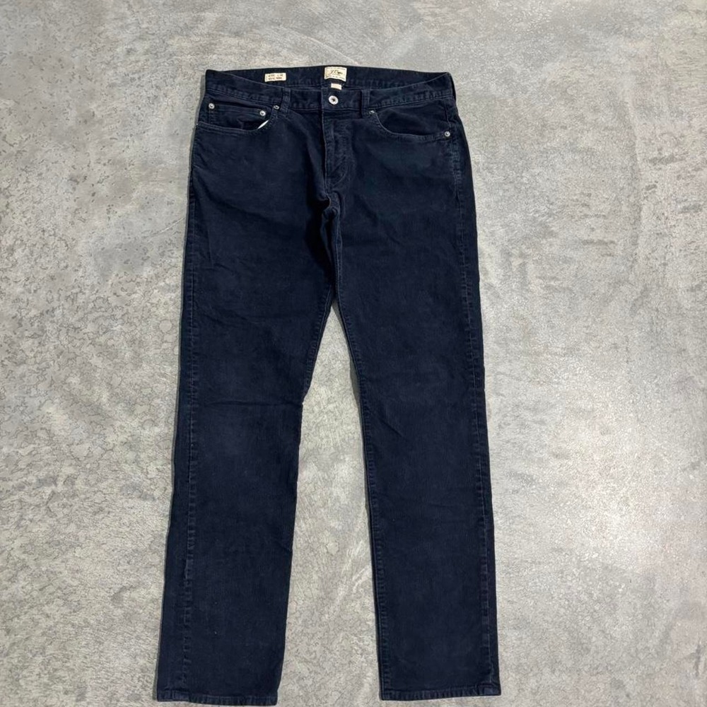 Vintage J.Crew Dark Wash Corduroy Pants Size 33x32
